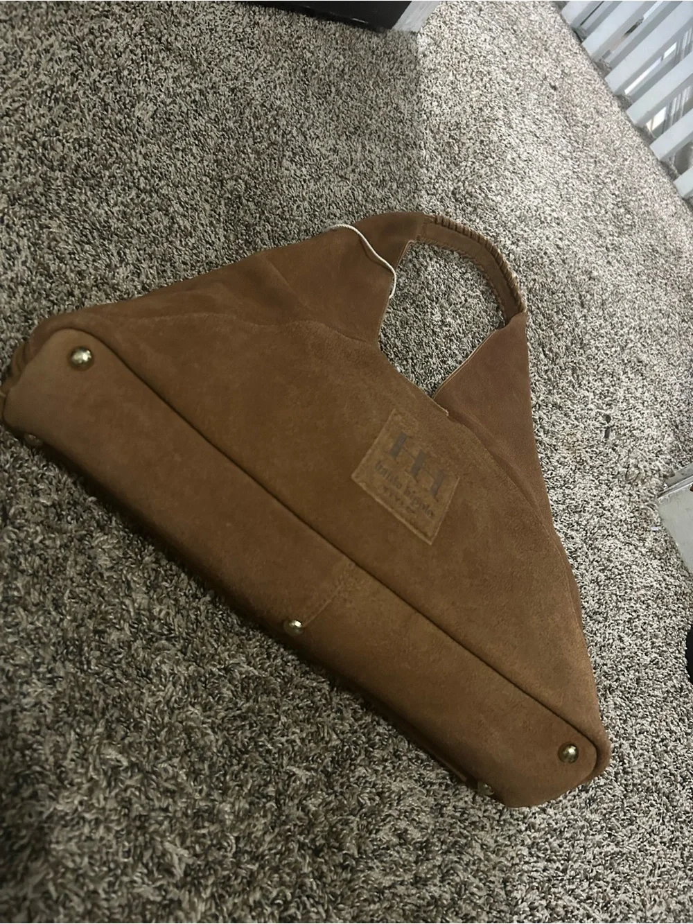 Haute Hippie Tan Suede Hobo Shoulder Bag